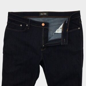 DU/ER L2X Slim Fit Jeans Mens 38x26 Performance‎ Denim Dark Wash Indigo Pants